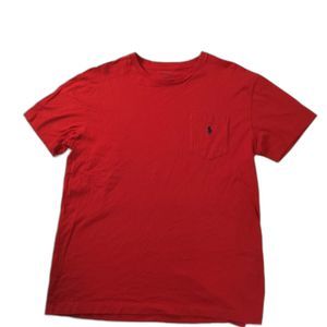 Polo Ralph Lauren Red Crewneck Tshirt w/pocket. Size M